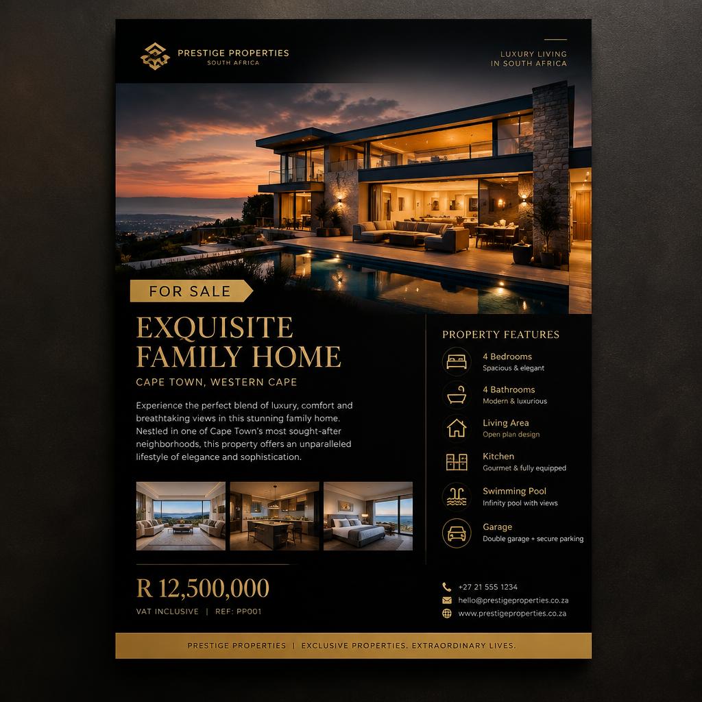 Real Estate Marketing Pack template mockup